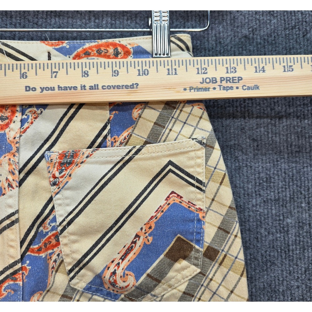 Free People Just Float On Flare Jeans Womens Paisley Multi 25 Good Boho Retro - Picture 10 of 13